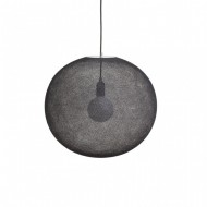 La Case de Cousin Paul einfache Deckenlampe Globus 'Anthracite' Ø50cm