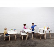 Pure Position Growing Table 65x120cm – der Kindertisch, der mitwächst in weiß