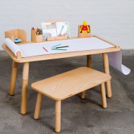 Pure Position Growing Table 65x120cm – der Kindertisch, der mitwächst in natur