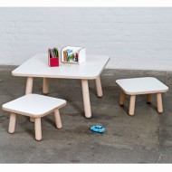 Pure Position Growing Table 80x80cm – der Kindertisch, der mitwächst in weiß