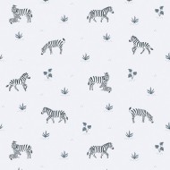Lilipinso Vliestapete "Zebra" in grau/schwarz