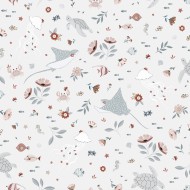 Lilipinso Vliestapete "Ocean Field" Meerestiere in grau/rosa