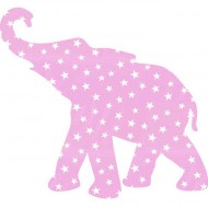 Babyelefant  212 in rosa mit Sternen