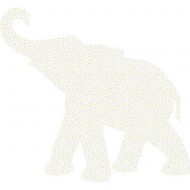 Babyelefant 201 mit bunten Punkten