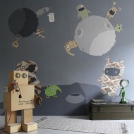 Inke XL Wandbild Funny Monster 300x280cm