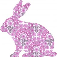 Inke Tapetenhase 030 in Retroblumen pink