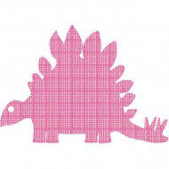 Tapetendinosaurier 200 pink kariert