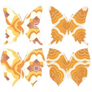 Inke Schmetterlinge in Orangetönen Mix 1