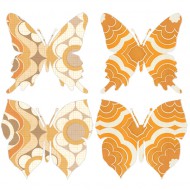 Inke Schmetterlinge in Orangetönen Mix 3