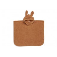 Jollein Badeponcho mit Hasenohren in caramel