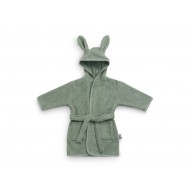 Jollein Bademantel mit Hasenohren 1-2 Jahre in ash green