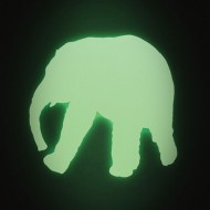 KEK Amsterdam Wandaufkleber "Glow in the dark" Elefant 38cm
