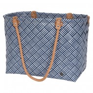 Handed By Saint-Maxime Stripes - Weekender Bag 36x43x25cm in ocean blue