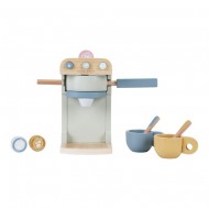 Little Dutch Holzspielzeug Kaffeemaschine 10-teilig mehrfarbig