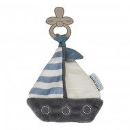 Little Dutch Schnullertuch Segelboot "Sailors Bay" blau