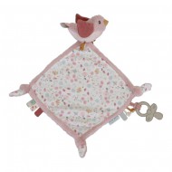 Little Dutch Kuscheltuch Vogel "Flowers & Butterflies" pink