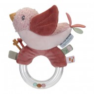 Little Dutch Rasselring Vogel "Flowers & Butterflies" pink