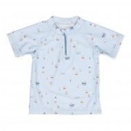 Little Dutch Bade-T-Shirt 74/80 Sailors Bay Blue