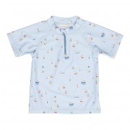 Little Dutch Bade-T-Shirt 74/80 Sailors Bay Blue