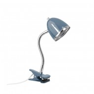 LIFETIME Klemmlampe blue shade mit Kante in Chrom
