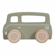 Little Dutch Holzspielzeug Auto / Bus in olive