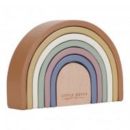 Little Dutch Holzspielzeug Regenbogen Stapelturm vintage