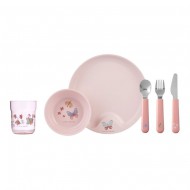 Little Dutch Kindergeschirr-Set sechsteilig "Flowers & Butterflies"