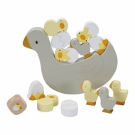 Little Dutch Holzspielzeug Gleichgewichtsspiel "Little Goose" olive/mint/gelb