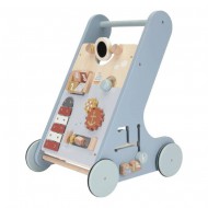 Little Dutch Holzspielzeug Multiaktivitäts-Laufwagen "Sailors Bay" blau