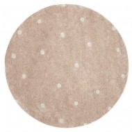 Lorena Canals waschbarer Teppich 'Round Dot' in rose Ø140cm