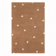 Lorena Canals waschbarer Teppich 'Mini Dot' in chestnut 100x150cm