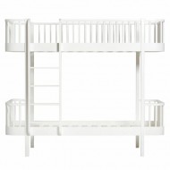 Oliver Furniture Wood Collection Etagenbett 90x200cm cm weiß -...
