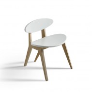 Oliver Furniture Wood PingPong Stuhl weiß/Eiche