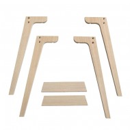 Oliver Furniture Extra Tischbeinset für Juniorschreibtisch Wood