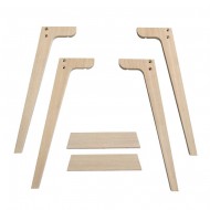 Oliver Furniture Extra Tischbeinset für Juniorschreibtisch Wood