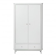 Oliver Furniture Wood Kleiderschrank 2-türig in weiß