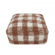 Lorena Canals Pouf "Vichy" toffee 20x40x40 cm