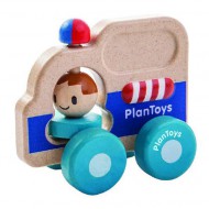 Plantoys Baby- und Kinderspielzeug Rettungswagen aus Naturholz