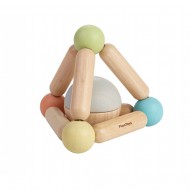 Plantoys Babyspielzeug Pyramide aus Naturholz in pastell