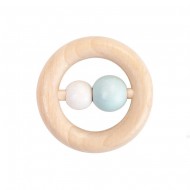 Plantoys Babyspielzeug Ringrassel aus Naturholz in pastell