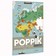 Poppik Stickerposter Discovery "Weltkarte" 