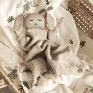Roommate Schnuffeltuch Organic 'Hase' Musselin in Grau ca. H 35cm