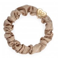 By Eloise Haargummi Armband Scrunchie Goldheart sand