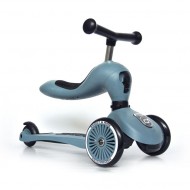 Scoot&Ride Highwaykick 1 Kickboard mit Sitz in steel