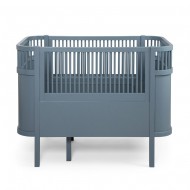 Sebra Babybett bzw. Juniorbett 'forest lake blue' - mitwachsend