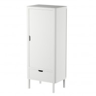 Sebra 1-türiger Kleiderschrank in classic white 74x180cm