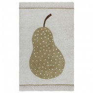 Tapis Petit Baumwollteppich 'Birne' in creme/beige ca. 90x130cm