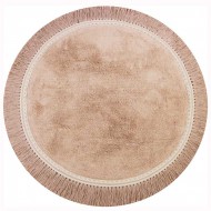 Tapis Petit runder Baumwollteppich 'Anna' in softpink ca. Ø 110cm