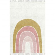 Tapis Petit waschbarer Teppich 'Regenbogen' in creme/rosa ca. ...