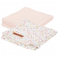 Little Dutch 2er-Set Swaddle/Pucktuch "Pure Soft Pink"/„Flower...